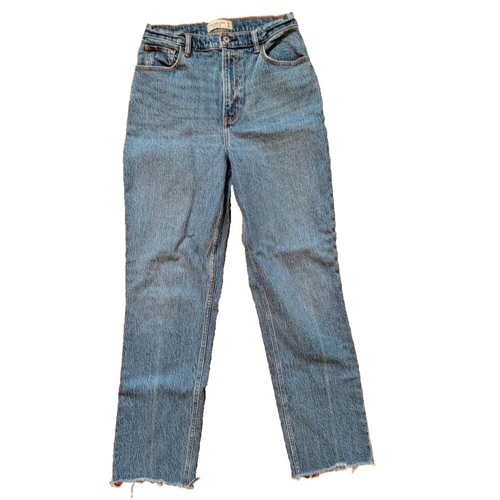 Abercrombie & Fitch Ultra High Rise The 90s Slim Straight Blue Jeans 29|8